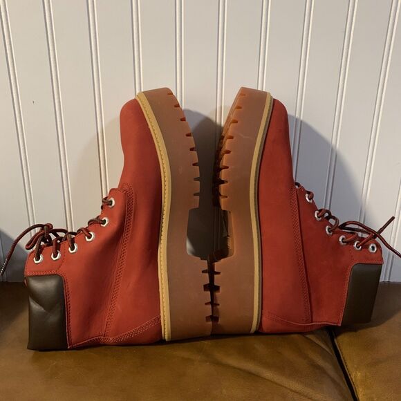 Women's 9.5 Timberland Stone Street 6-Inch Waterproof Platform Boot Lace-Up - Picture 3 of 11